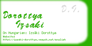 dorottya izsaki business card